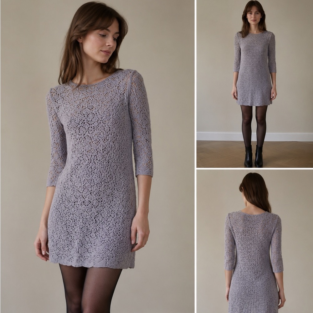 NWT Uniqlo lace knit tunic dress